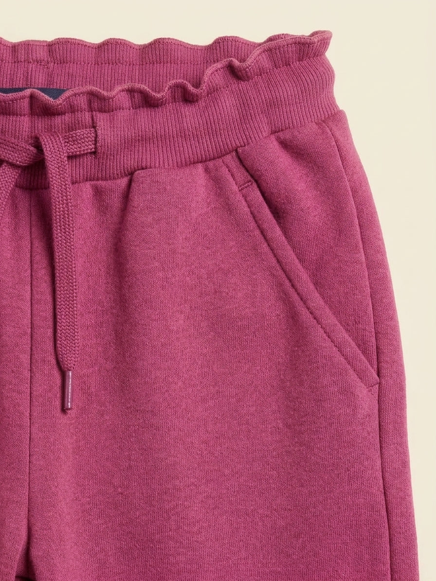 Mauve Frill Hem Trousers