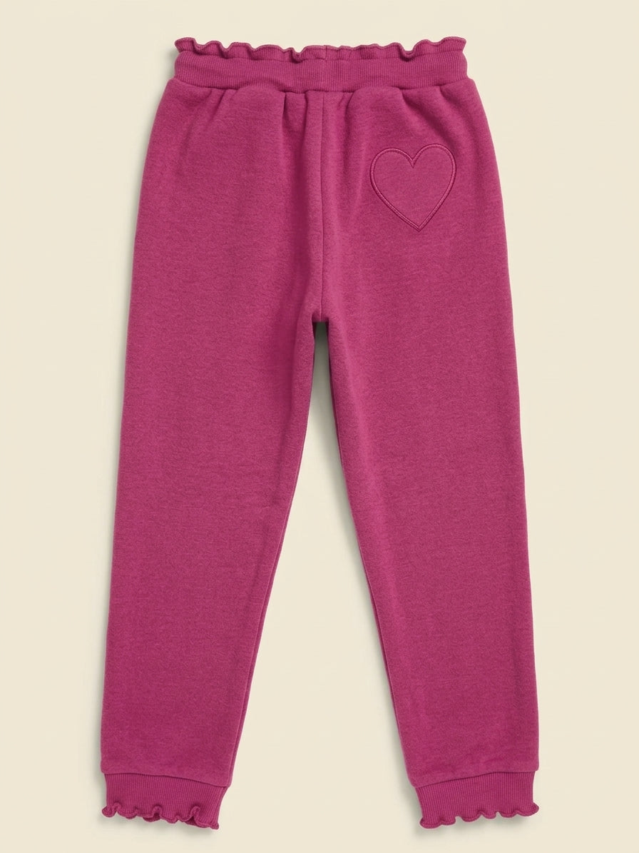 Mauve Frill Hem Trousers
