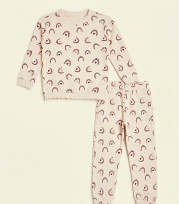 Boho Rainbow Fleece Set