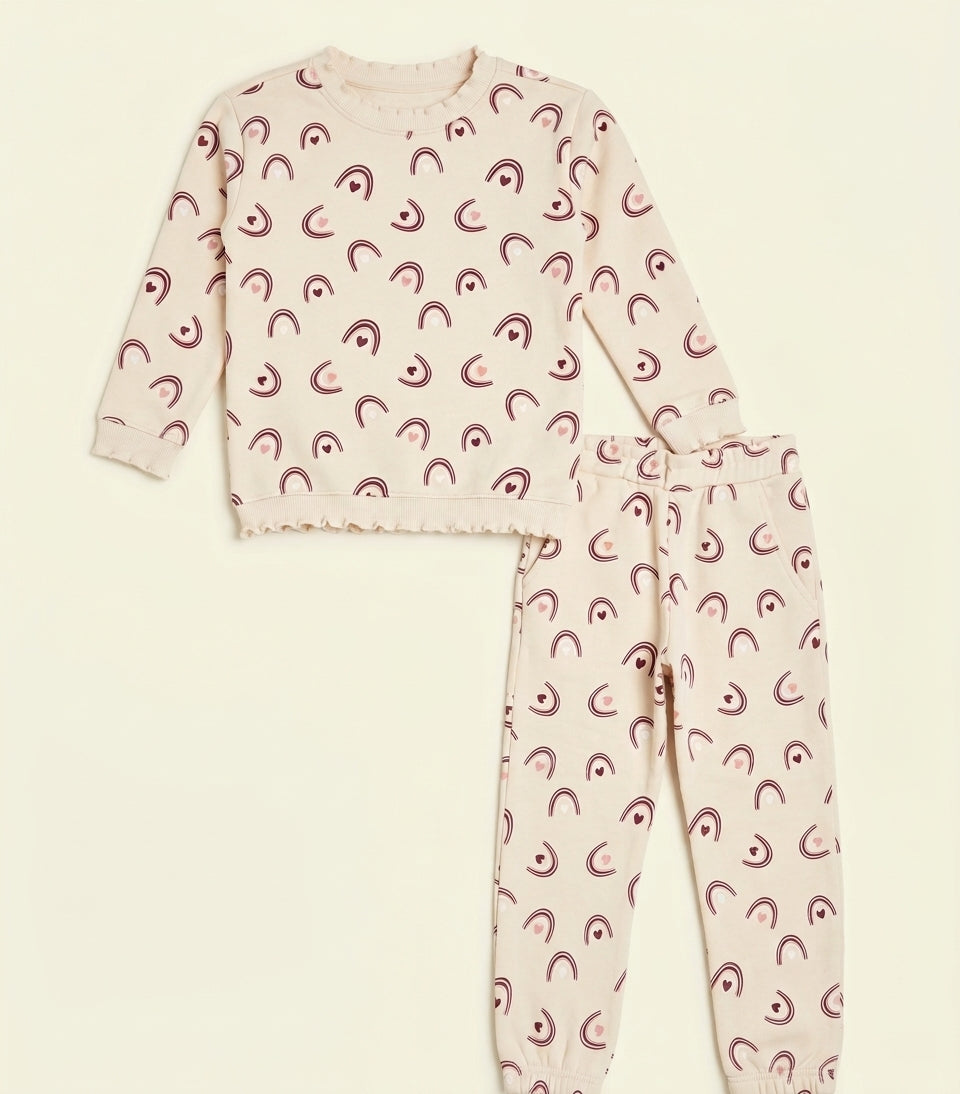 Boho Rainbow Fleece Set