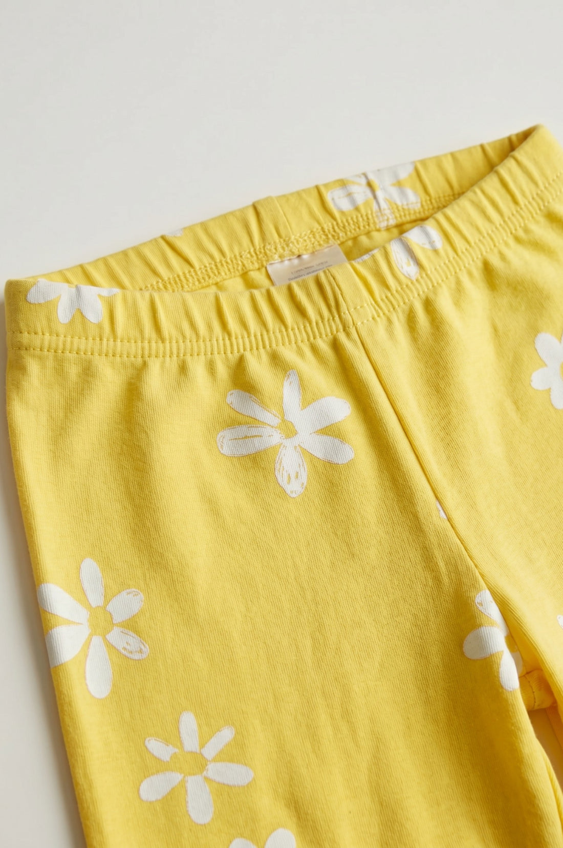 Flower Printed Tights (Yellow)