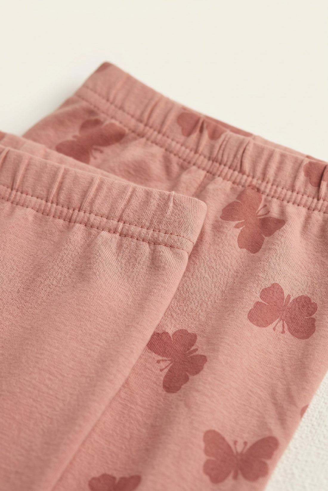 Butterfly print & plain Tights
