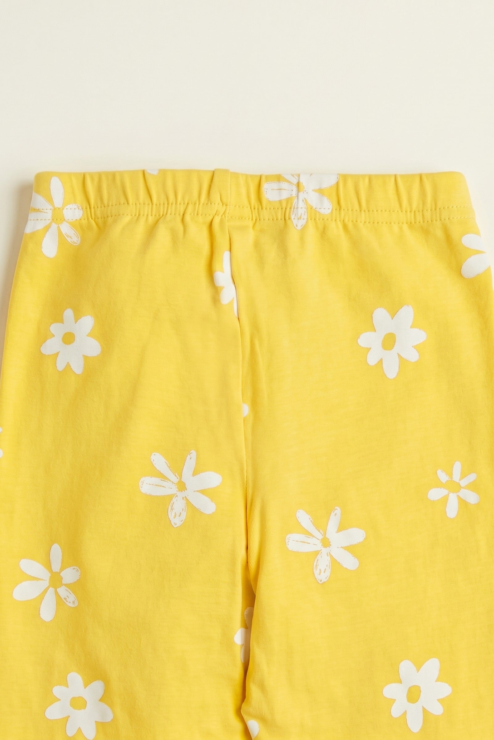 Flower Printed Tights (Yellow)